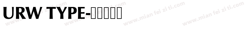 URW TYPE字体转换